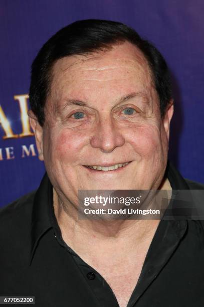 Actor Burt Ward arrives at the premiere of "The Bodyguard" at the Pantages Theatre on May 2, 2017 in Hollywood, California.