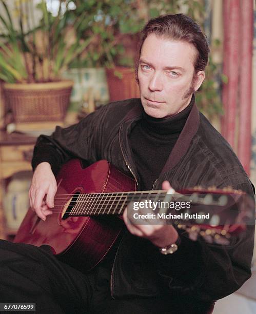 English guitarist and songwriter, Steve Hackett, March 1997.