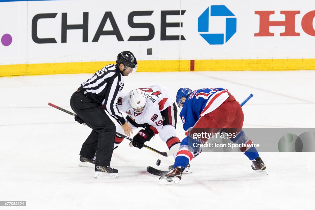 NHL: MAY 02 2nd Round Game 3 - Senators at Rangers
