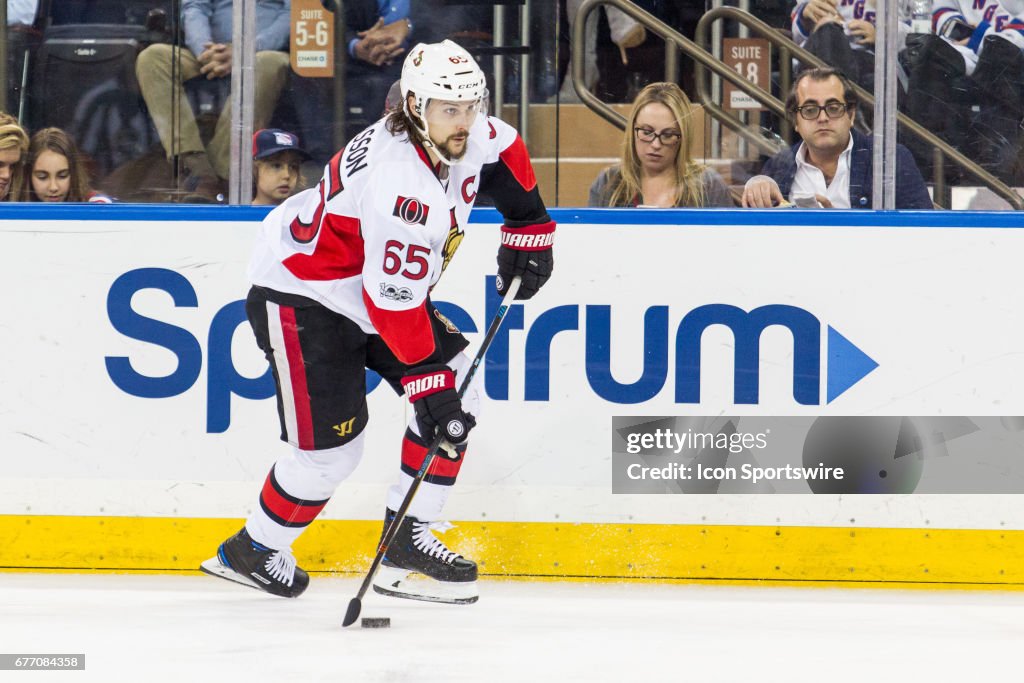 NHL: MAY 02 2nd Round Game 3 - Senators at Rangers