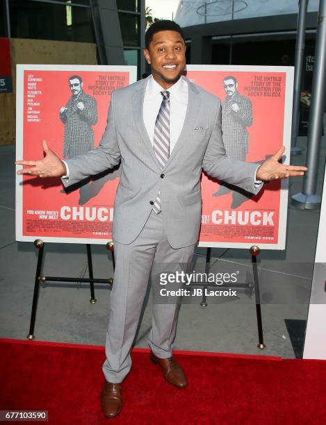 Pooch Hall attends the premiere of IFC Films' 'Chuck' on May 02, 2017 in Hollywood, California.