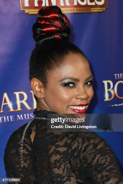 Actress Shanica Knowles arrives at the premiere of "The Bodyguard" at the Pantages Theatre on May 2, 2017 in Hollywood, California.