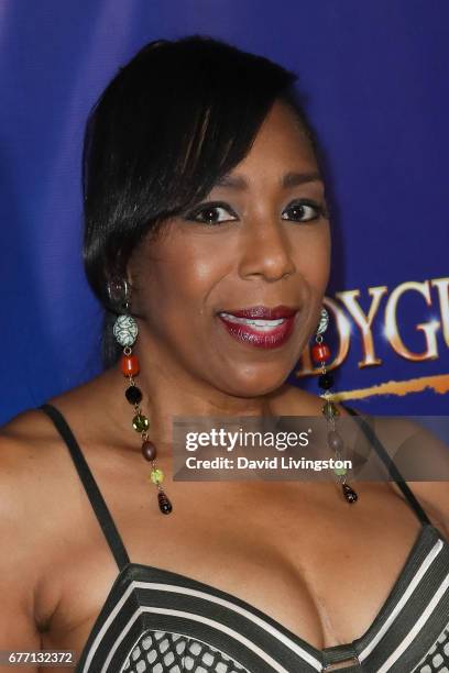 Actress Dawnn Lewis arrives at the premiere of "The Bodyguard" at the Pantages Theatre on May 2, 2017 in Hollywood, California.