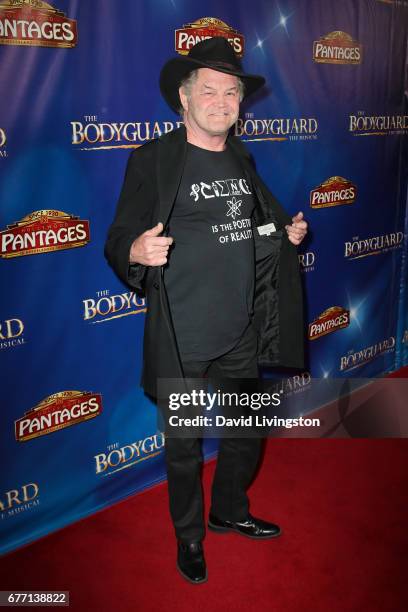 Actor Micky Dolenz arrives at the premiere of "The Bodyguard" at the Pantages Theatre on May 2, 2017 in Hollywood, California.