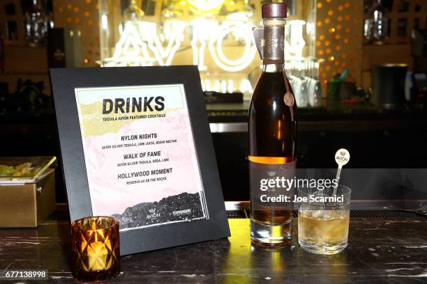 Tequila Avión specialty cocktails served at the NYLON Young Hollywood Party at AVENUE Los Angeles on May 2, 2017 in Los Angeles, California.