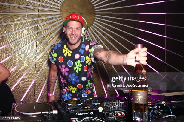 Johnny Wujek drinks Tequila Avión Reserva 44 at the NYLON Young Hollywood Party at AVENUE Los Angeles on May 2, 2017 in Los Angeles, California.