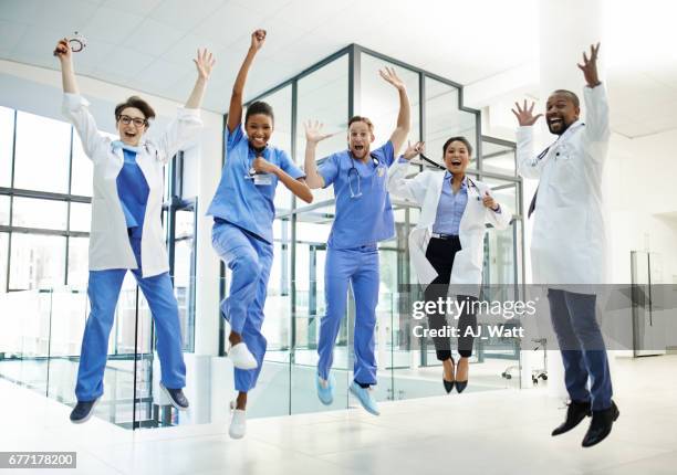 every recovery is worth celebrating - doctor leaping stock pictures, royalty-free photos & images