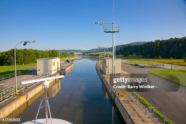 highest european canal point, bachausen, germany - bachhausen stock pictures, royalty-free photos & images