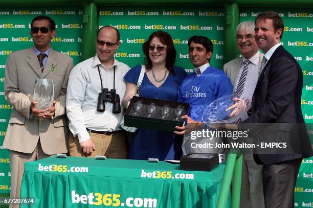 Genius Beast ridden by Ahmed Ajtebi and trainer Mahmood Al Zarooni after winning The bet365 classic trial