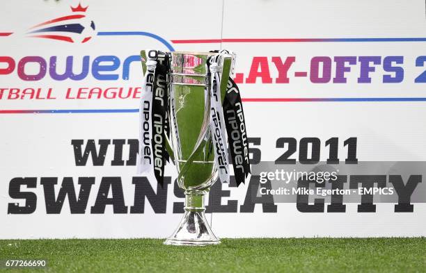 Swansea City's trophy for 2011 Play Off winners
