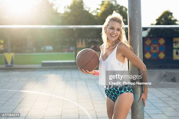 young women with basketball - philipp nemenz bildbanksfoton och bilder