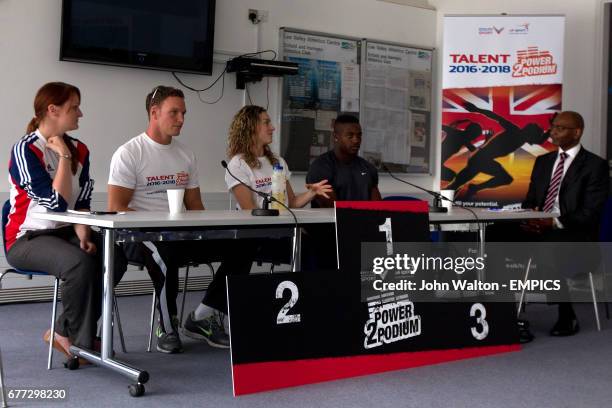 Natalie Dunman, Talent Identification Coordinator, England Rugby Sevens player Tom Powell, Skeleton racer Amy Williams and Harry Aikines-Aryeetey...