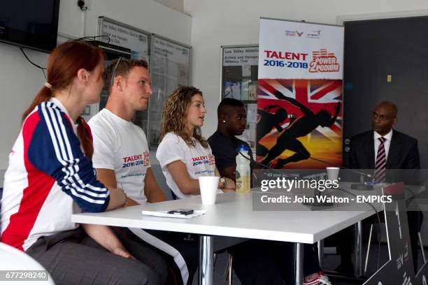 Natalie Dunman, Talent Identification Coordinator,England Rugby Sevens player Tom Powell, Skeleton racer Amy Williams and Harry Aikines-Aryeetey...