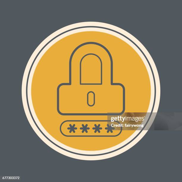 password protected icon - data entry keyboard stock illustrations