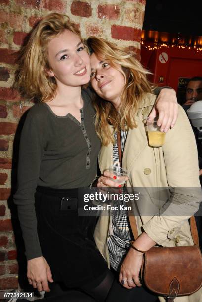 Make up artist Camille Arnaud and model Alice Aufray attend "Attachiante" Chanez Concert and Birthday Party at Sentier des Halles Club on May 2, 2017...