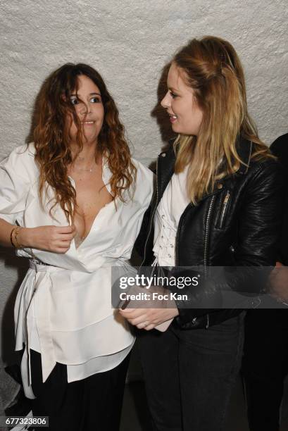 Chanez and Melanie Autin attend "Attachiante" Chanez Concert and Birthday Party at Sentier des Halles Club on May 2, 2017 in Paris, France.