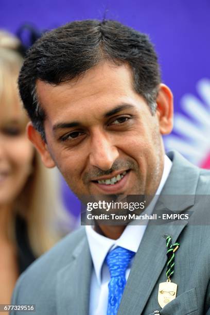 Trainer Mahmood Al Zarooni after Neebras wins the RSA Thoroughbred Stakes