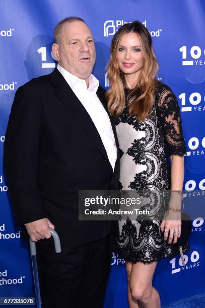 Harvey Weinstein and Georgina Chapman attend the Planned Parenthood 100th Anniversary Gala at Pier 36 on May 2, 2017 in New York City.