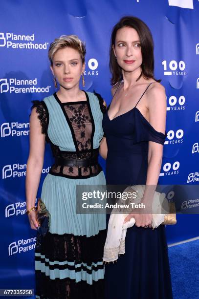 Scarlett Johansson and Vanessa Johansson attend the Planned Parenthood 100th Anniversary Gala at Pier 36 on May 2, 2017 in New York City.