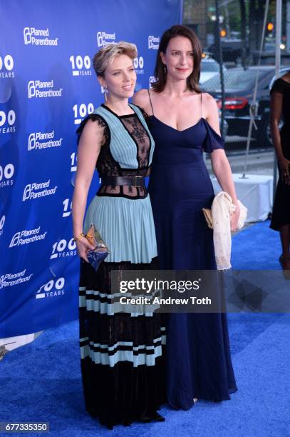 Scarlett Johansson and Vanessa Johansson attend the Planned Parenthood 100th Anniversary Gala at Pier 36 on May 2, 2017 in New York City.