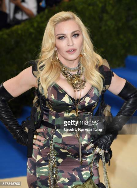 Madonna attends the "Rei Kawakubo/Comme des Garcons: Art Of The In-Between" Costume Institute Gala at the Metropolitan Museum of Art on May 1, 2017...
