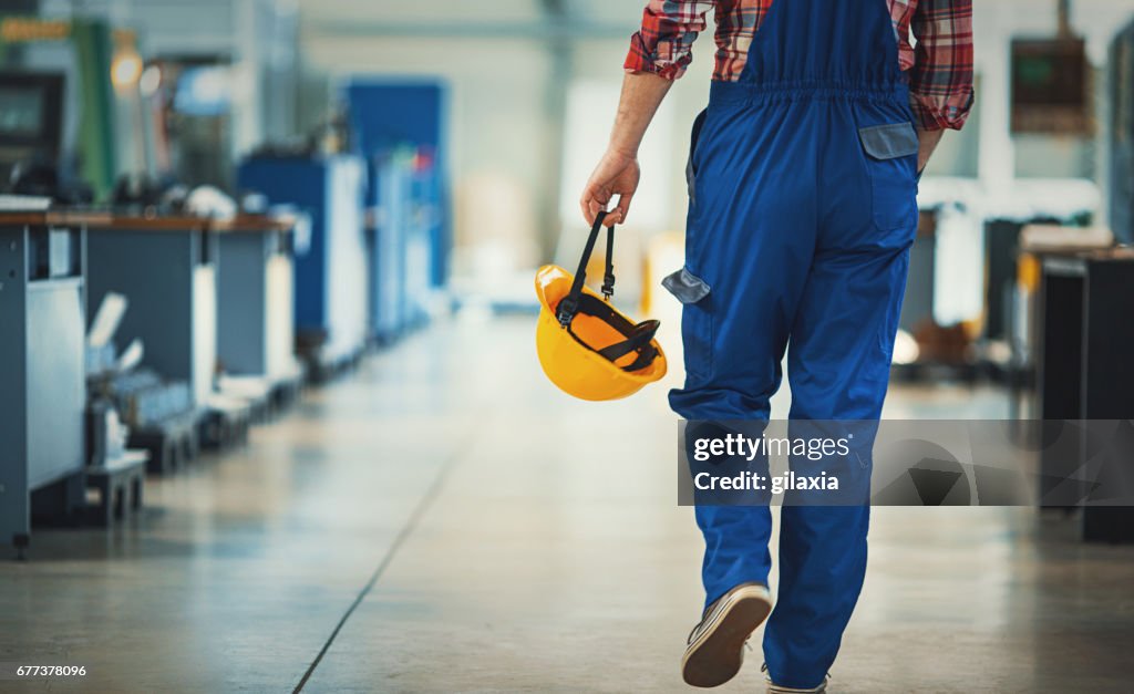 Work day at a plant.