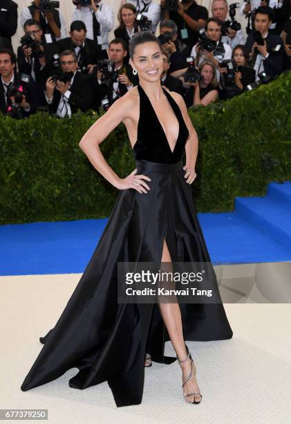 Adriana Lima attends the "Rei Kawakubo/Comme des Garcons: Art Of The In-Between" Costume Institute Gala at the Metropolitan Museum of Art on May 1,...