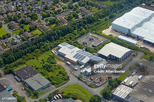 aerial view of lambton district of washington - factory building exterior stock pictures, royalty-free photos & images