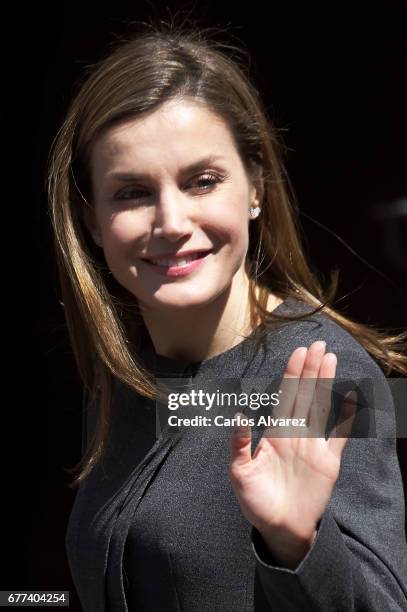 Queen Letizia of Spain attends the inauguration of the 12th International Seminar of Language and Journalism 'Lenguaje Claro, Reto de la Sociedad del...