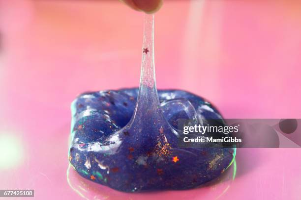 fluffy slime - slime stock pictures, royalty-free photos & images