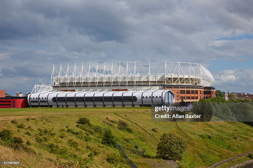 Facade of Sunderlands 'Stadium of light'