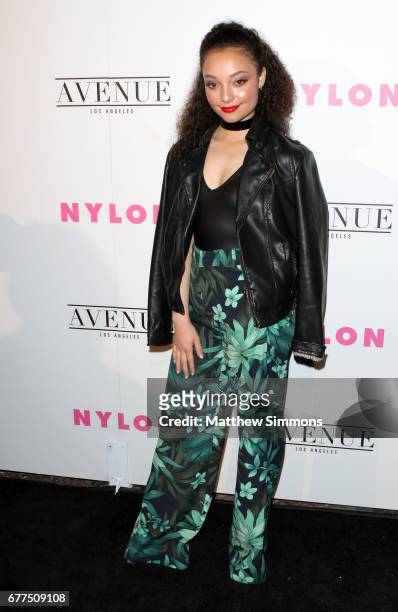 Actress Kayla Maisonet attends NYLON's Annual Young Hollywood May Issue Event at Avenue on May 2, 2017 in Los Angeles, California.