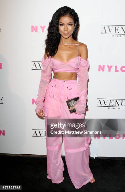 Singer Jhene Aiko attends NYLON's Annual Young Hollywood May Issue Event at Avenue on May 2, 2017 in Los Angeles, California.