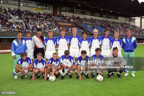 Banik Ostrava team group. Assistant Manager, Viliam Hyravy, Pavel Srnicek, Jan Palinek, Zbynek Ollender, Petr Skarabela, Pavelka, Pavel Kubanek,...