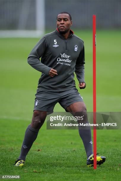 Nottingham Forest's Wes Morgan during training
