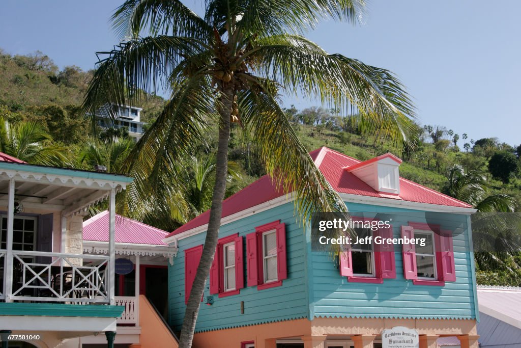 Buildings at Soper's Hole Wharf and Marina.
