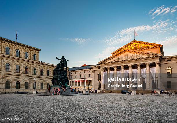 max-joseph-platz, munich - munich stock pictures, royalty-free photos & images