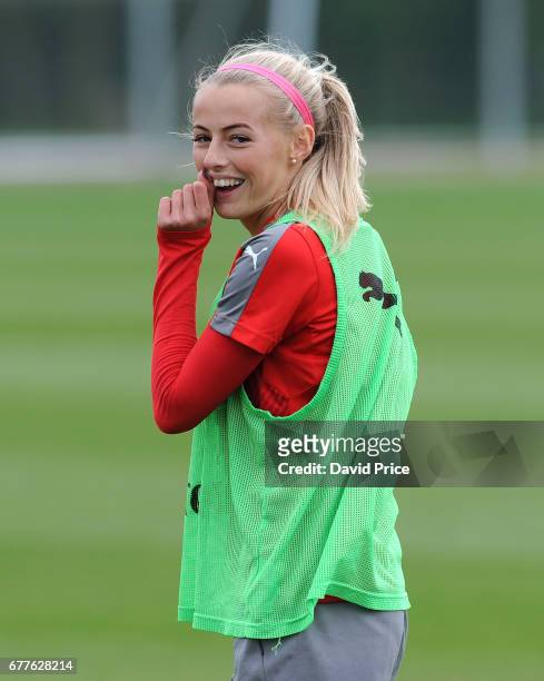 Chloe Kelly of Arsenal Ladies during an Arsenal Ladies Training Session at London Colney on May 3, 2017 in St Albans, England.