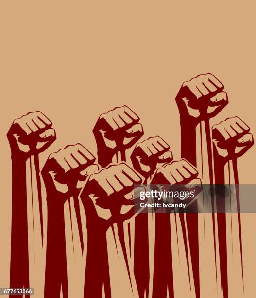 fist power - trade union stock illustrations