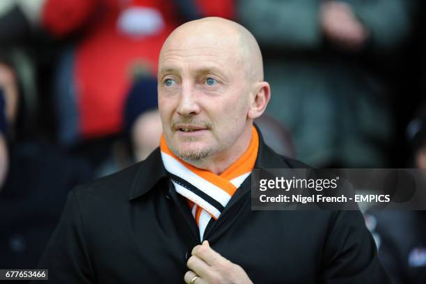 Blackpool manager Ian Holloway prior to kick-off