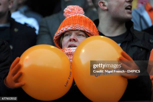 Blackpool fan in the stands