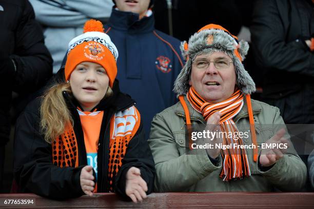 Blackpool fans in the stands