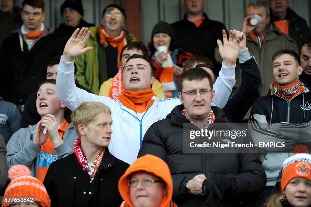 Blackpool fans in the stands