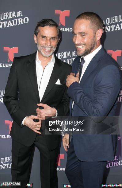 Michel Chauvet and Humberto Zurita attend the Telemundo Screening Of "La Querida Del Centauro" on May 2, 2017 in Coral Gables, Florida.