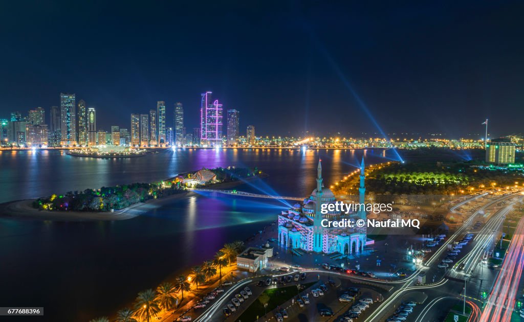 Light festival in Sharjah