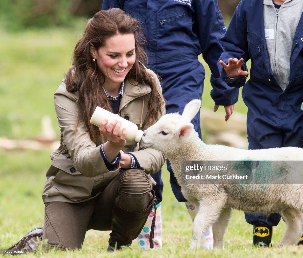 The Duchess Of Cambridge Visits Farms For City Children