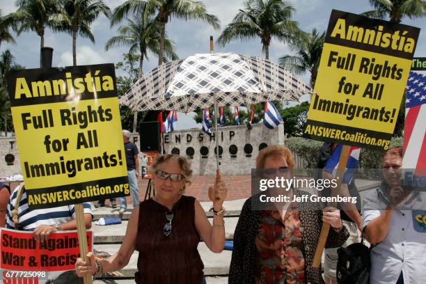 Miami, Torch of Friendship, May Day Rally, Amnesty for Immigrants.