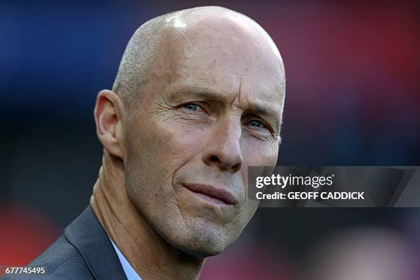 Swansea City's US manager Bob Bradley arrives for the English Premier League football match between Swansea City and Watford at The Liberty Stadium...
