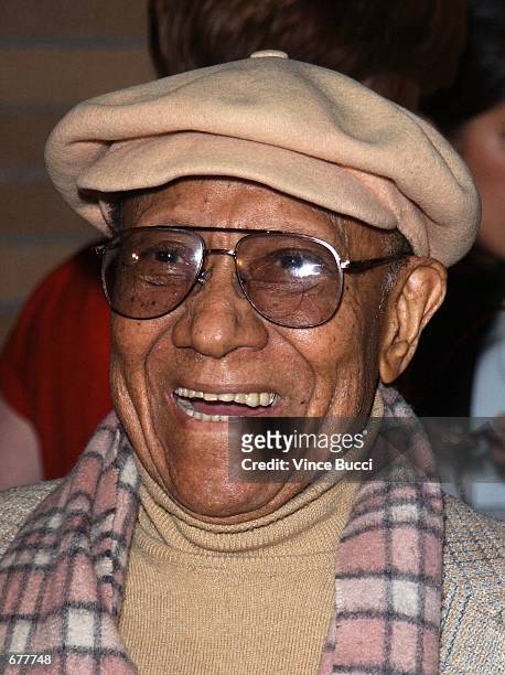 Dancer Fayard Nicolas attends a performance of "Brothers of the Knight" November 29, 2001 at the UCLA Freud Theatre in Los Angeles, CA. The musical...