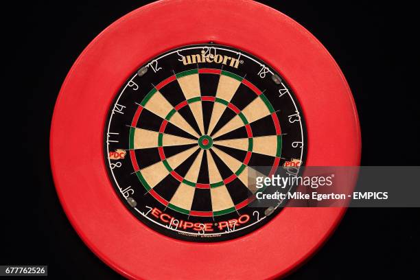 General view of a dart board